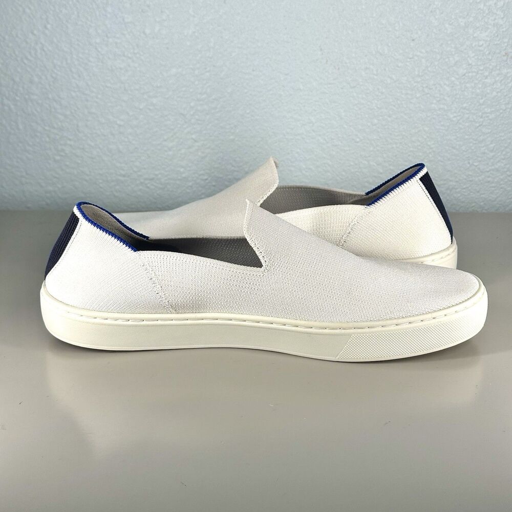 Rothy's The Original Slip On Sneaker White Loafers Womens Size 10 Shoes - Picture 7 of 16